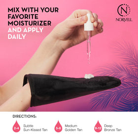 Norvell bottle on bathroom counter in lifestyle setting for routine use