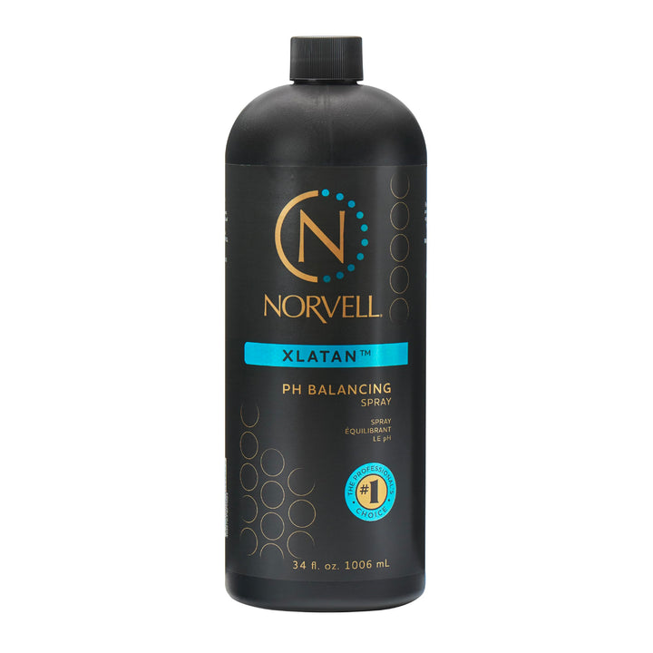 Norvell front packaging of XLATAN 34 fl oz showing bottle and brand benefits
