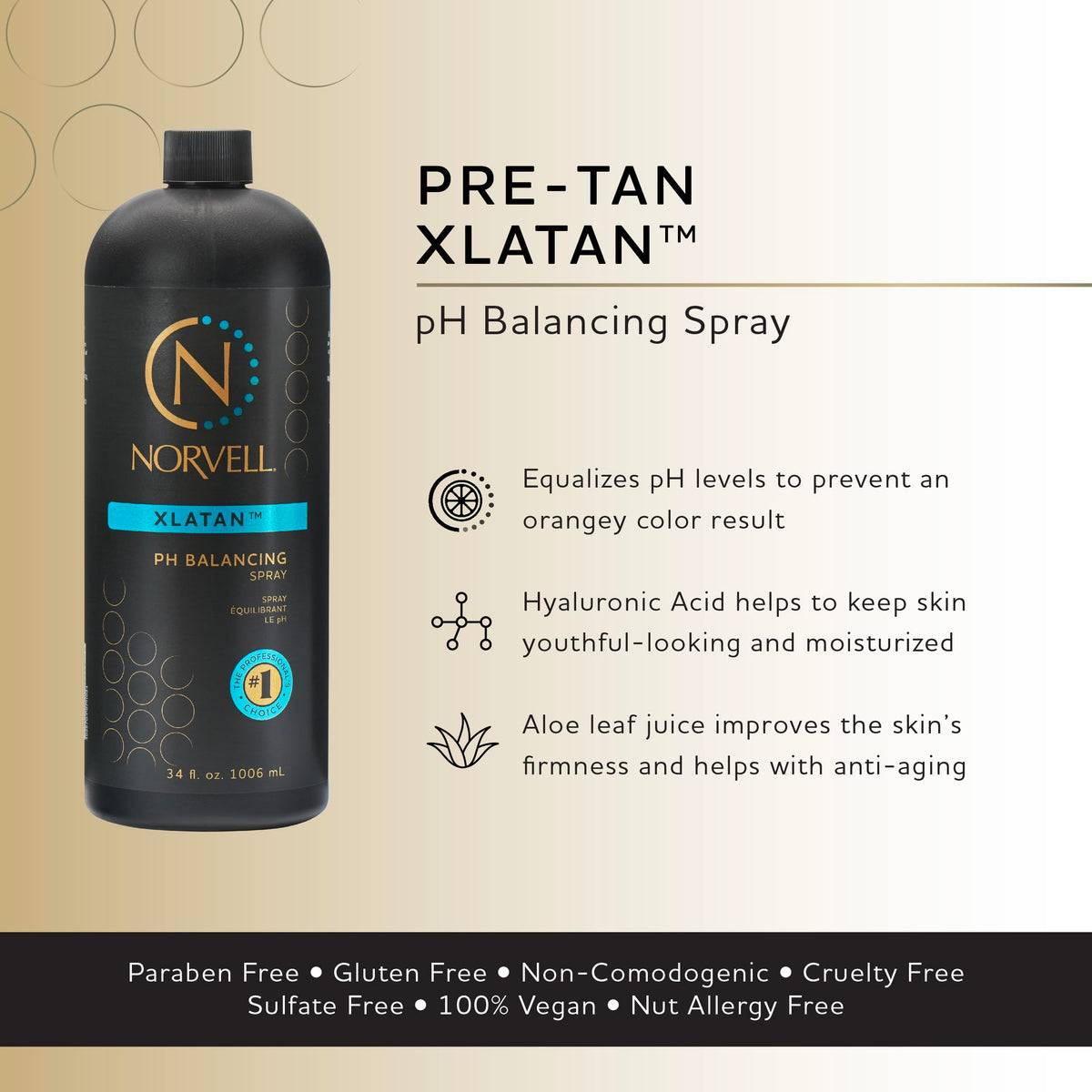 Norvell close-up mist spray demonstrating even coverage and easy application