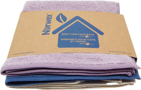 Norwex cloth in hand demonstrating gentle cleansing benefit