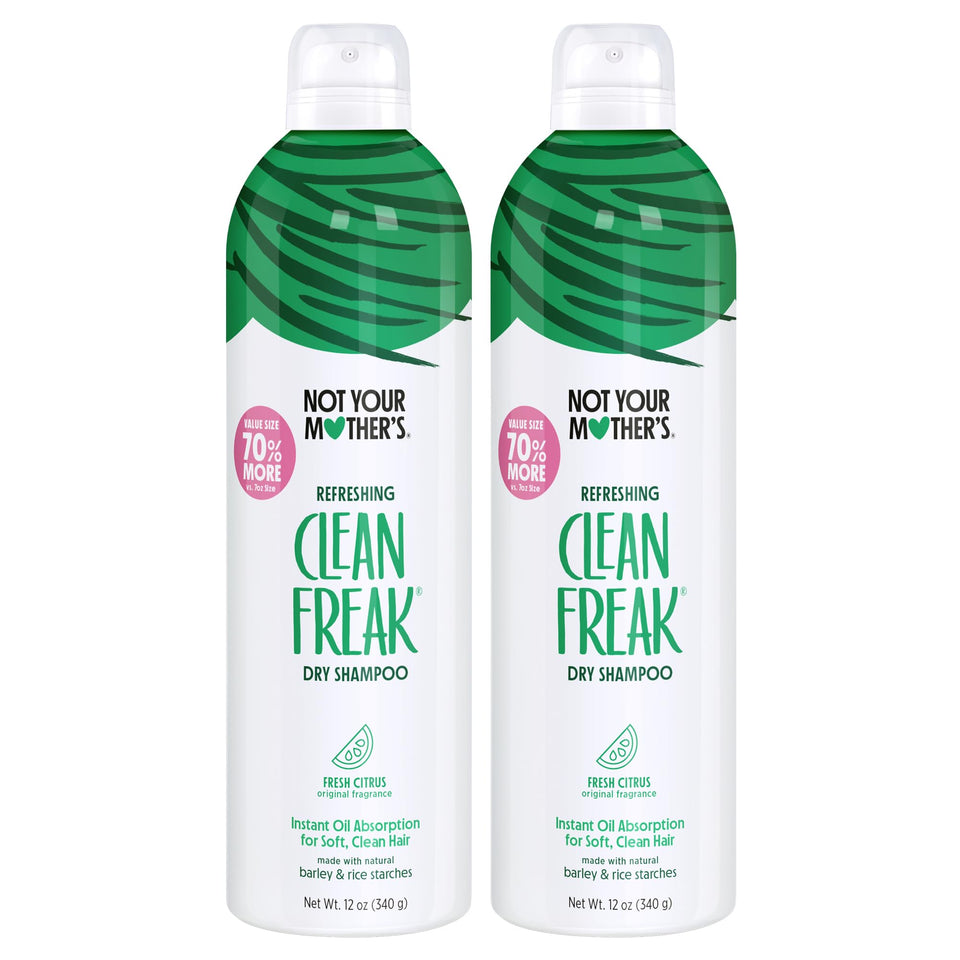 Not Your Mother's front packaging showing jumbo dry shampoo convenience