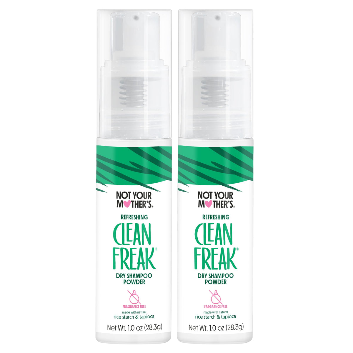 Not Your Mother's front packaging showing unscented dry shampoo — compact travel benefit