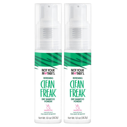 Not Your Mother's front packaging showing unscented dry shampoo — compact travel benefit