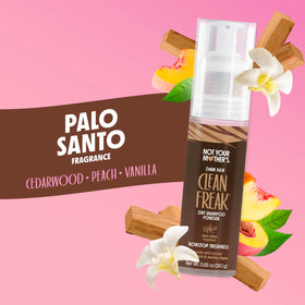 Not Your Mother's label close-up listing vegan, talc-free, cruelty-free features and ingredients
