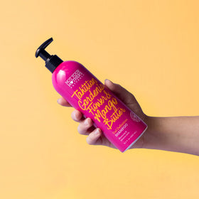 Not Your Mother's conditioner spread through curls for smoother detangling benefit