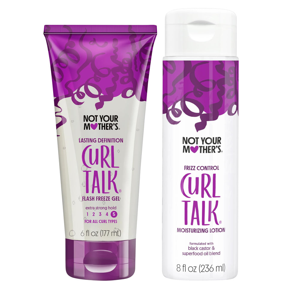 Not Your Mother's front packaging showing the two-pack for defined curls and convenience