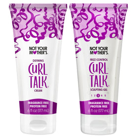 Not Your Mother's front packaging showing both fragrance-free curl products and benefits