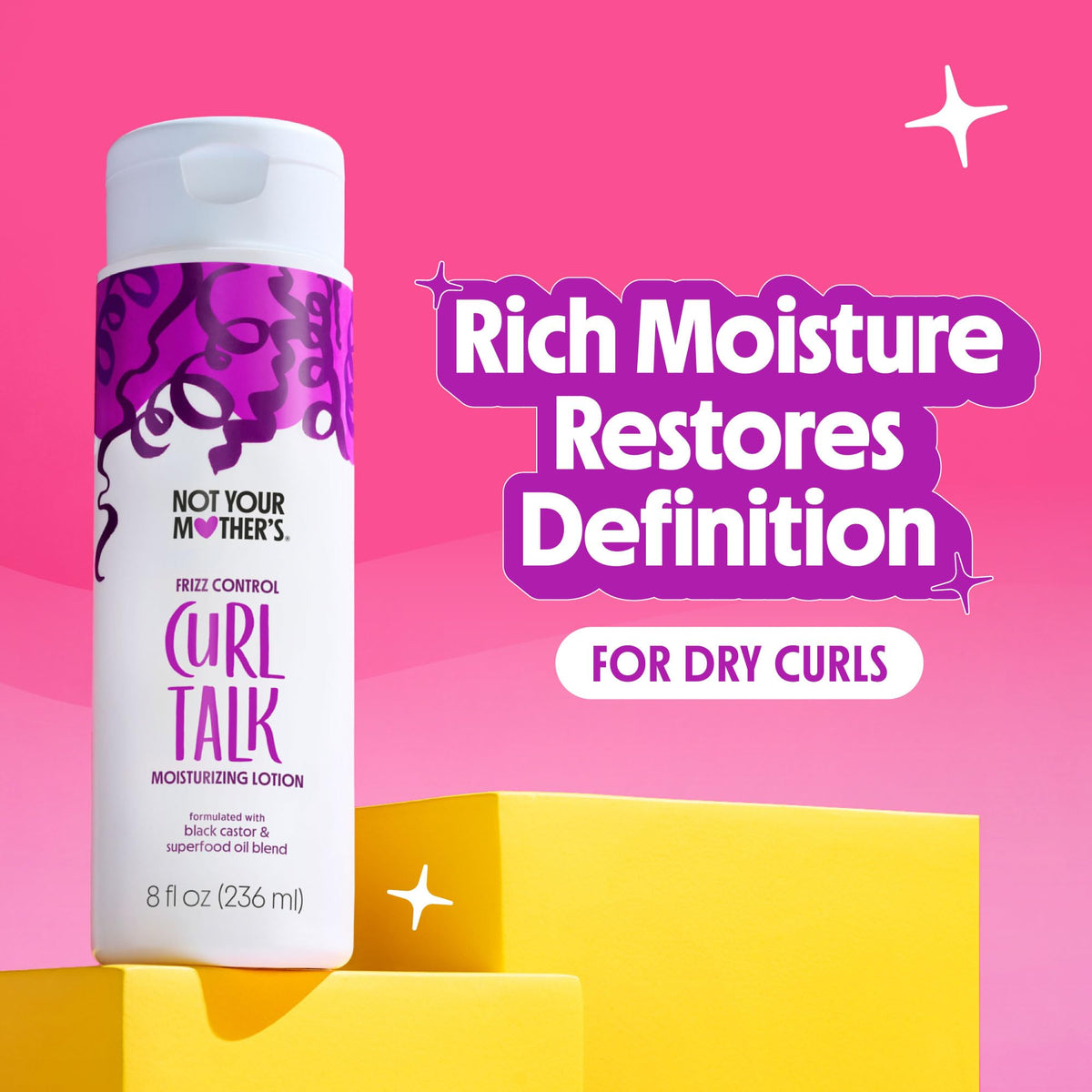 Not Your Mother's gel texture close-up illustrating firm hold without flakes for definition