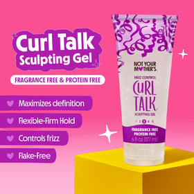Not Your Mother's gel texture detail showing lightweight hold and non-flaking finish