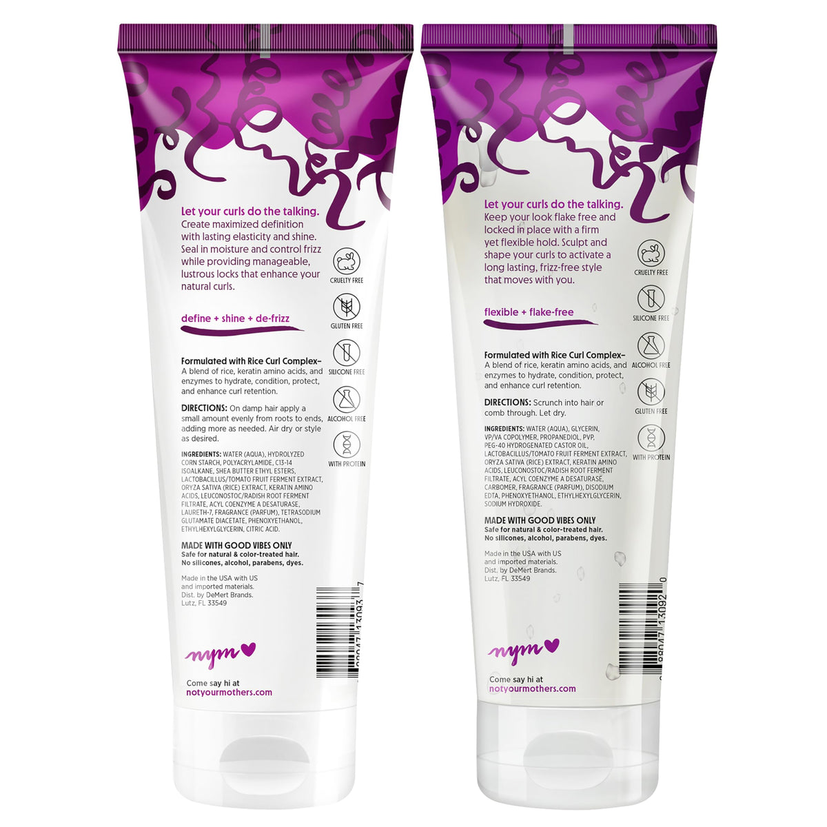Not Your Mother's duo arranged on shelf in bathroom showing daily use