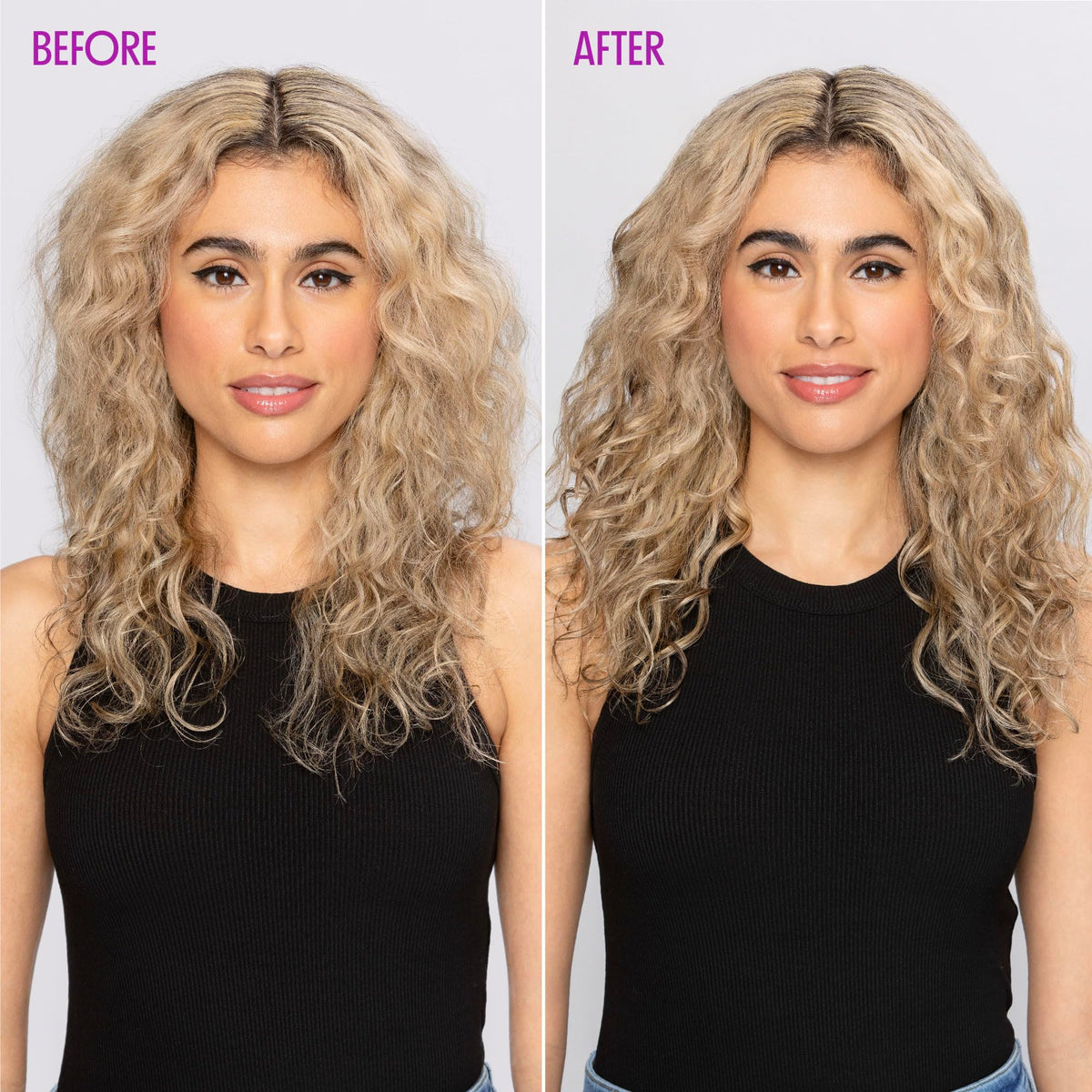 Not Your Mother's refreshing curl foam being dispensed for easy application
