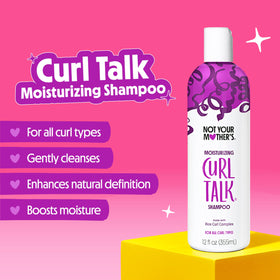 Not Your Mother's shampoo texture poured from bottle highlighting gentle lather and hydration
