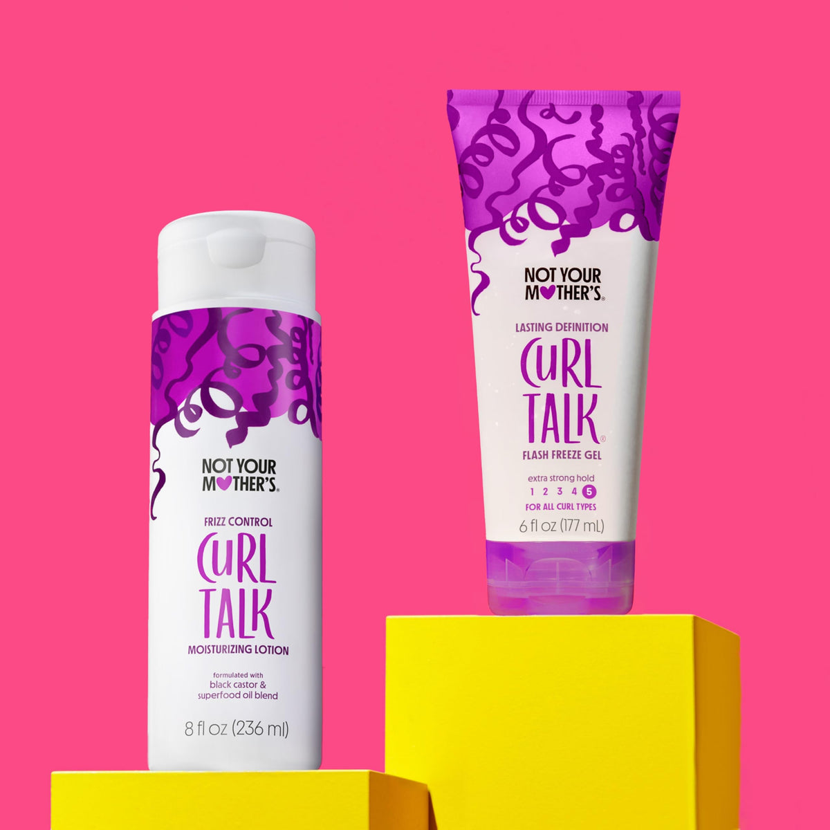 Not Your Mother's bottles next to a ruler to communicate product size and value