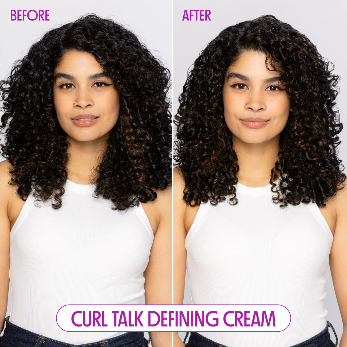 Not Your Mother's defining cream rich texture in palm for moisture and frizz control