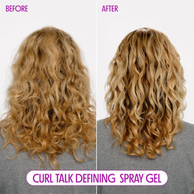 Not Your Mother's spray gel texture on hand demonstrating lightweight hold and shine