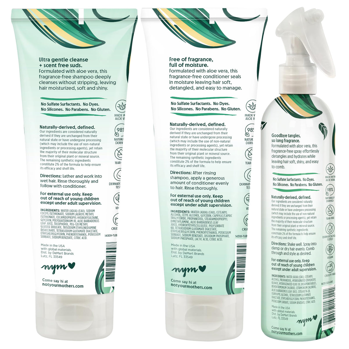 Not Your Mother's hair after use shiny smooth strands showing improved manageability