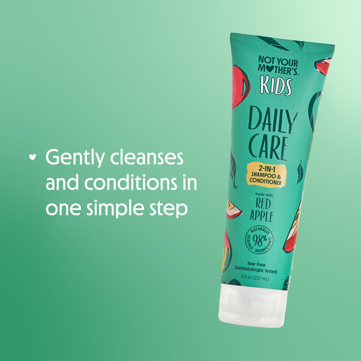 Not Your Mother's label closeup showing key ingredients and gentle formulation benefits