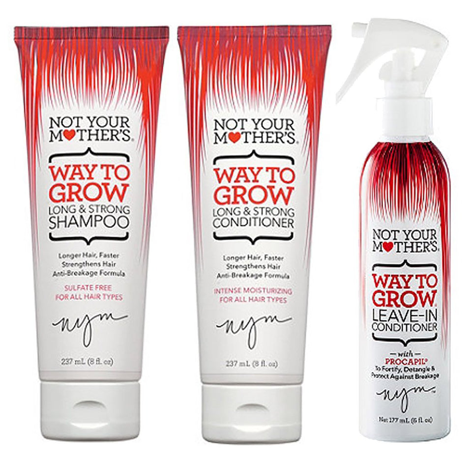 Not Your Mother's bundle front view shows packaging and promotes gentle growth benefits
