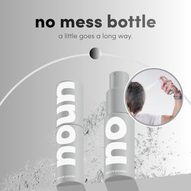 NOUN applying powder to roots giving instant lift and matte finish