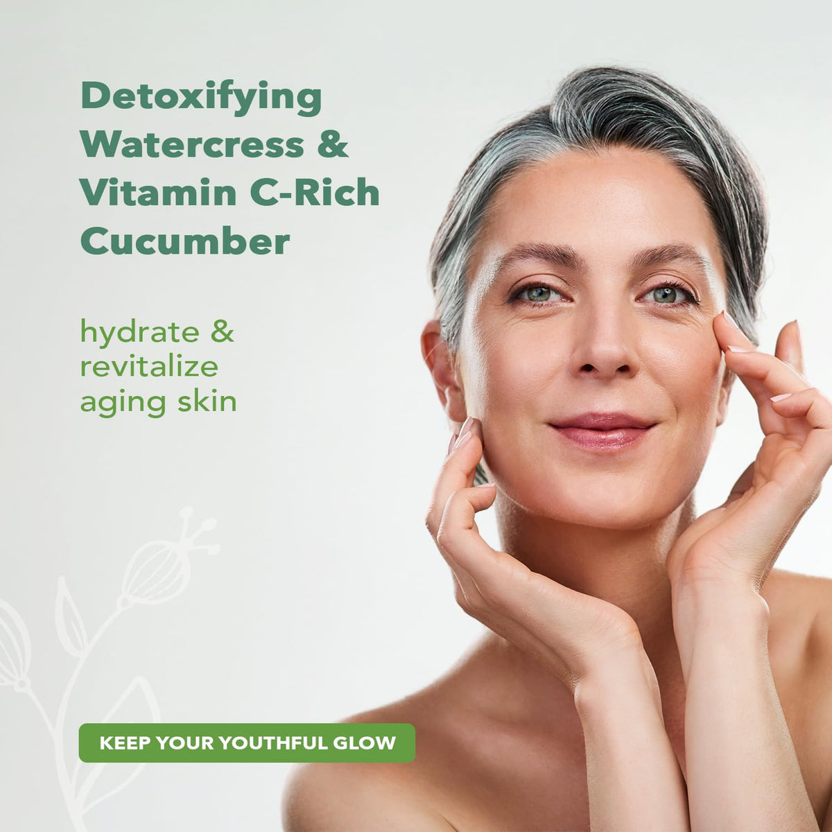 Nourish Organic cleanser in hand demonstrating easy application
