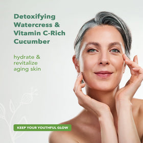 Nourish Organic ingredients label highlighting aloe vera and botanicals