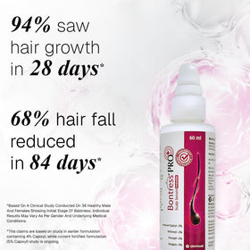 Nova Bloom applying serum to scalp to target thinning areas benefit