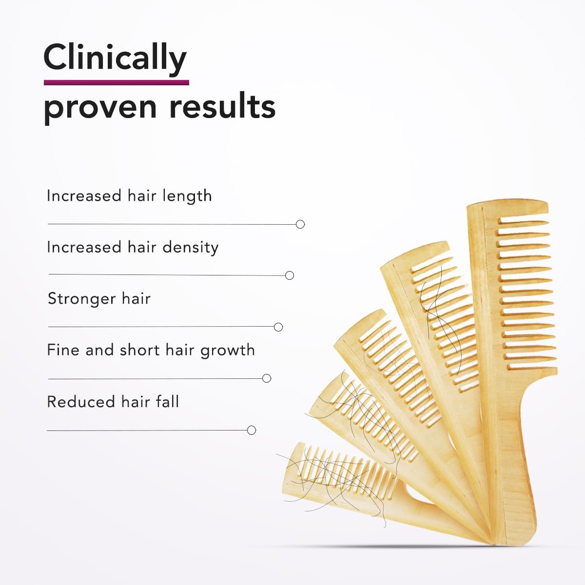 Nova Bloom before and after styled hair to illustrate fuller-looking benefit