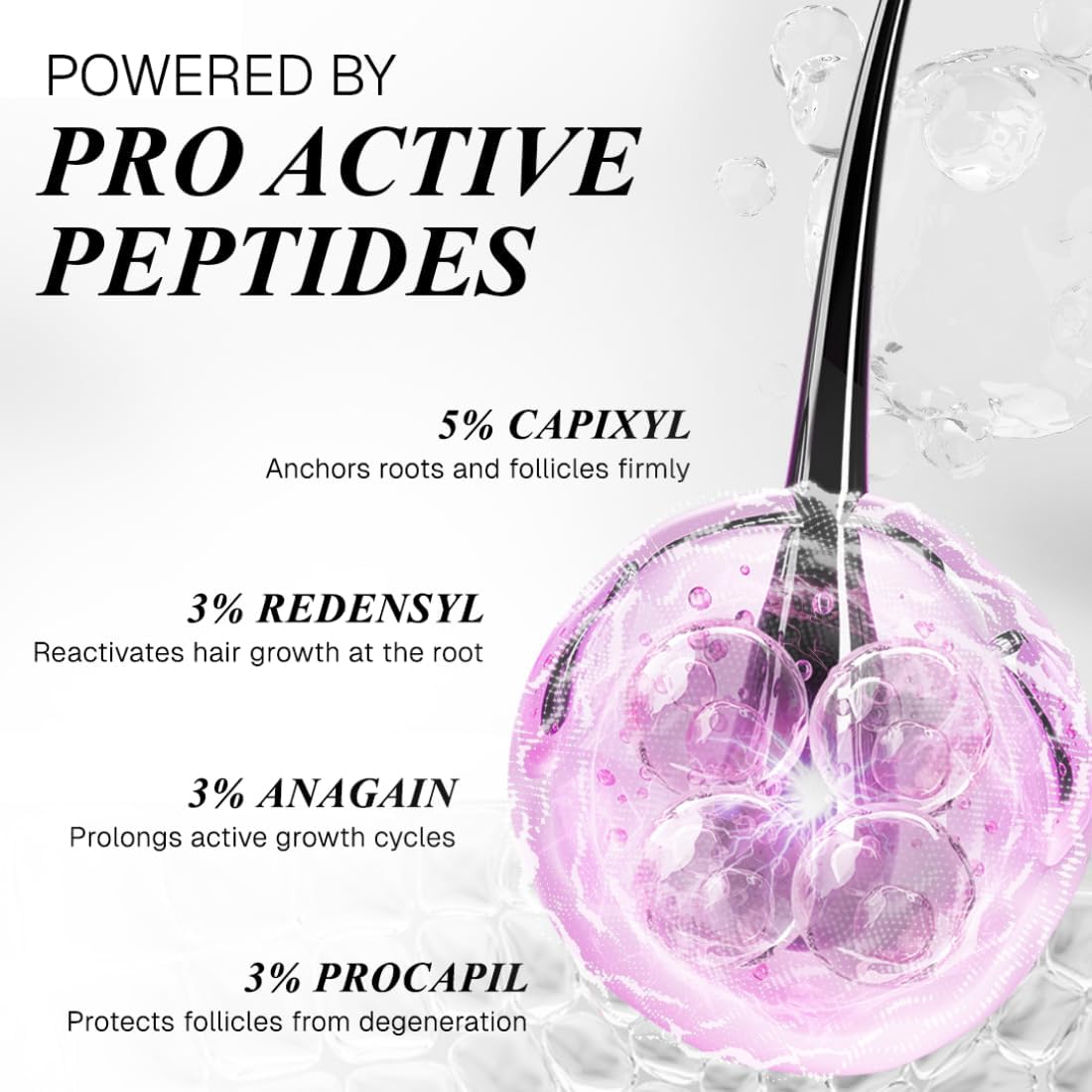 Nova Bloom serum texture pouring to show lightweight absorption benefit