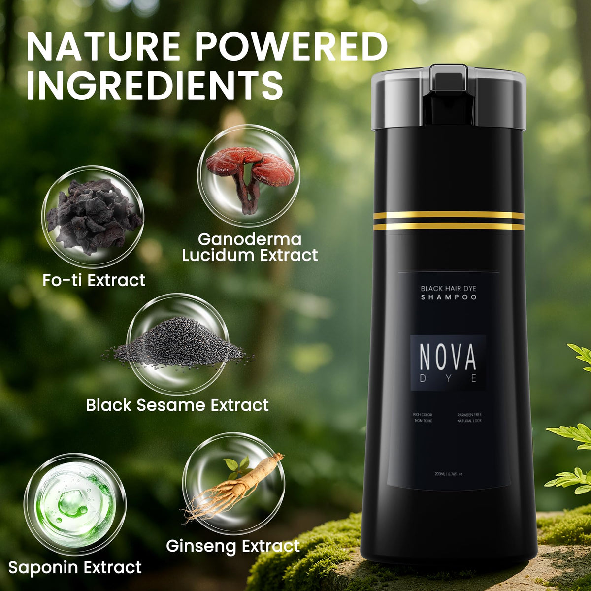 NOVA DYE application in hand demonstrating easy at-home use
