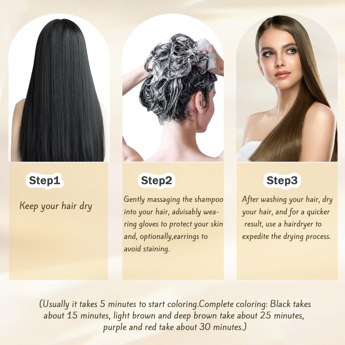 Nova Hair label close-up with ginseng showing botanical nourishment benefit