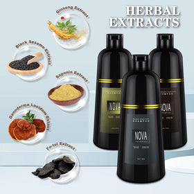 NOVA SHAMPOO lather texture demonstrating conditioning feel and easy spread