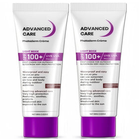 NovaCharm front packaging showing two 80g tubes and SPF 100+ protection benefit