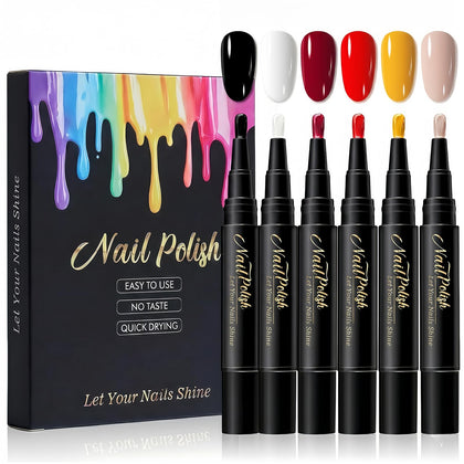 NovaCharm front packaging showing six pen colors and box — easy travel kit