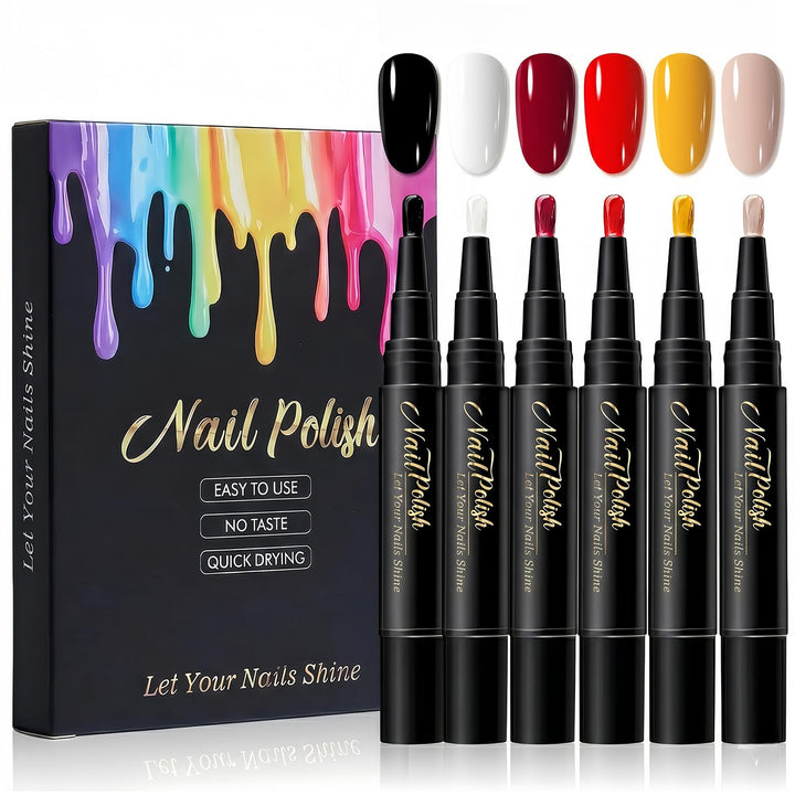 NovaCharm front packaging showing six pen colors and box — easy travel kit