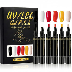 NovaCharm front packaging showing six gel pens and color labels for quick selection