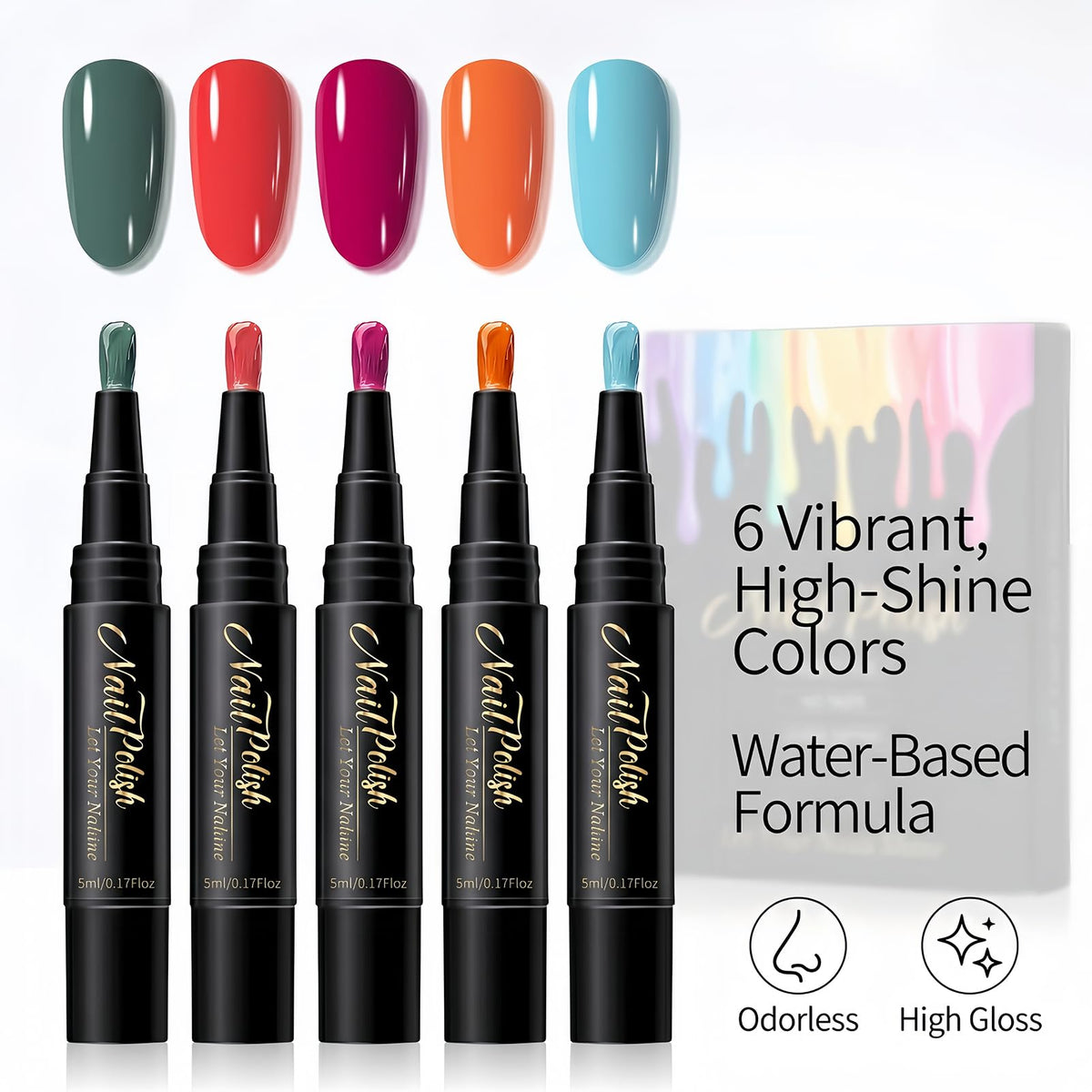 NovaCharm pens in hand to show size and portability for travel convenience