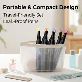 NovaCharm lifestyle flatlay with pens and accessories conveying gift-ready appeal