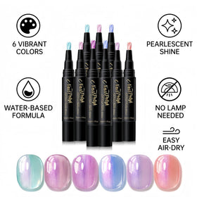 NovaCharm pen tip close-up showing fine applicator for precise nail art control