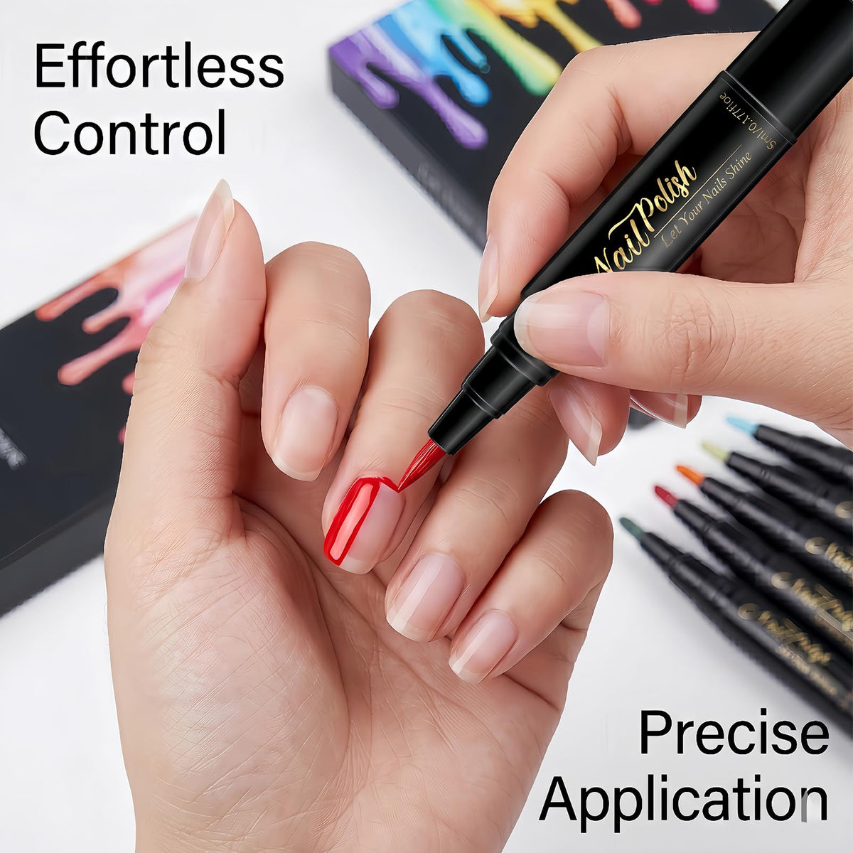 NovaCharm color swatches on nail wheel showing vibrant shades for design planning