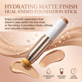 Novaglow application on hand swatch blending for natural match