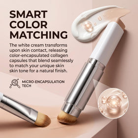 Novaglow dual-ended stick with detachable brush for effortless blending