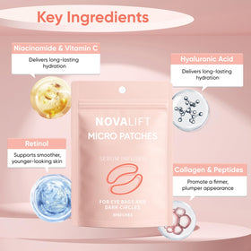 NOVALIFT close-up hydrogel texture highlighting serum delivery