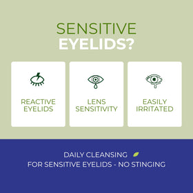NOVEHA close-up of wipe texture highlighting soft fibers for gentle eyelid cleaning