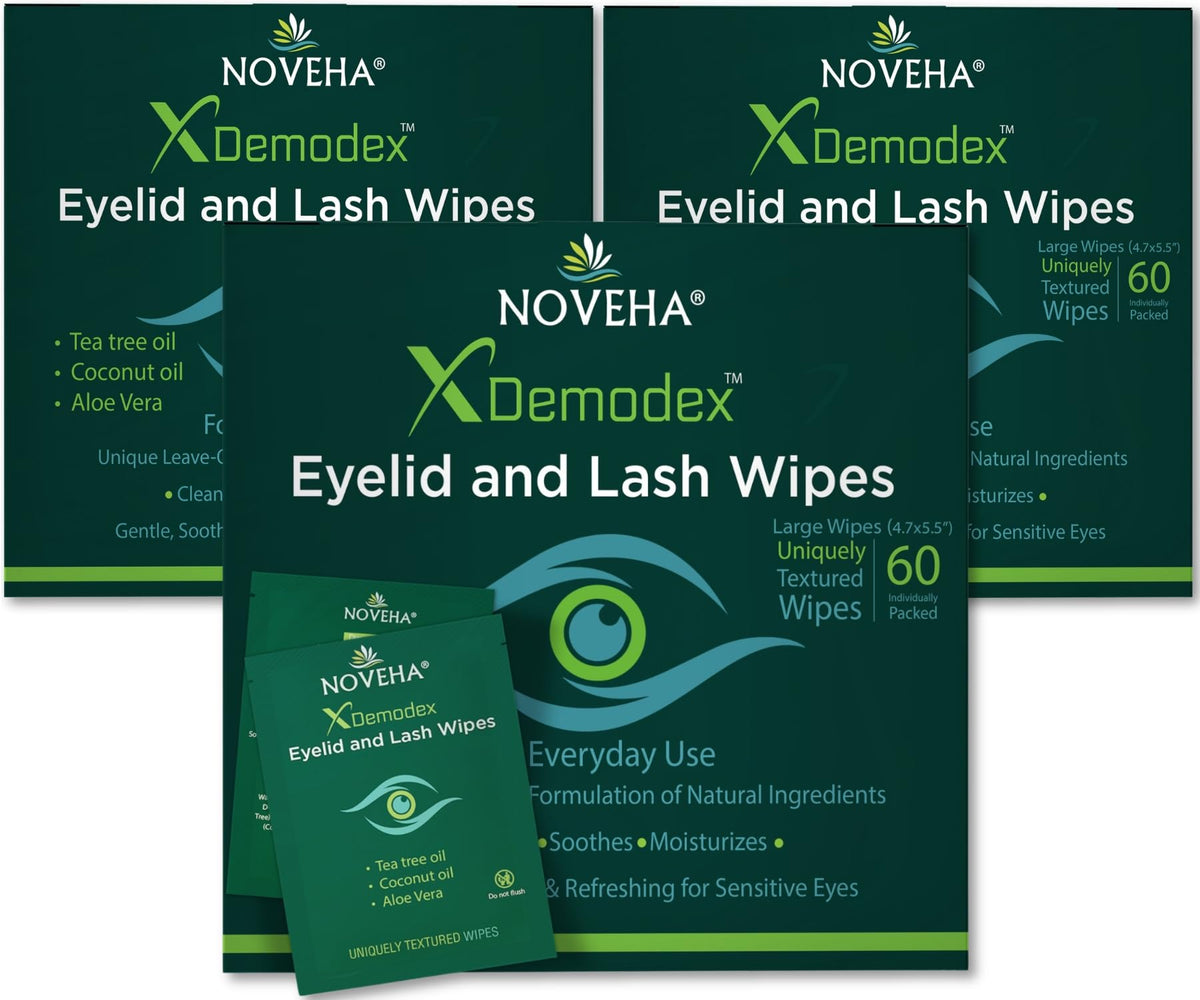 NOVEHA front packaging box showing product quantity and branding benefit convenience