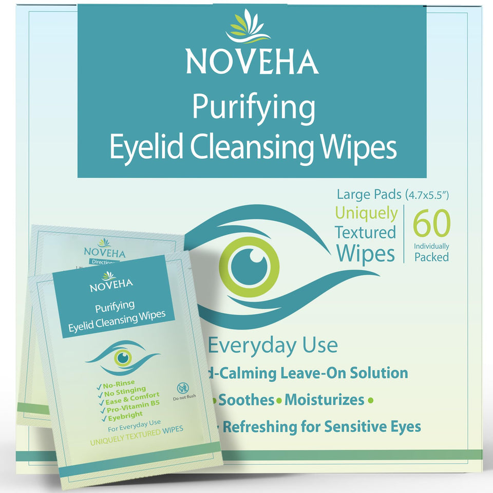 NOVEHA front packaging showing brand and 60-count, travel-ready convenience
