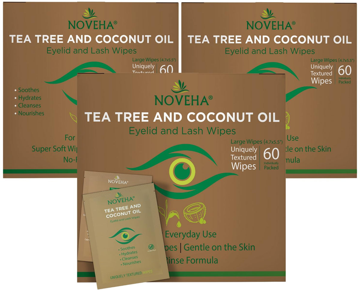 NOVEHA front packaging showing pack of wipes for quick identification and convenience