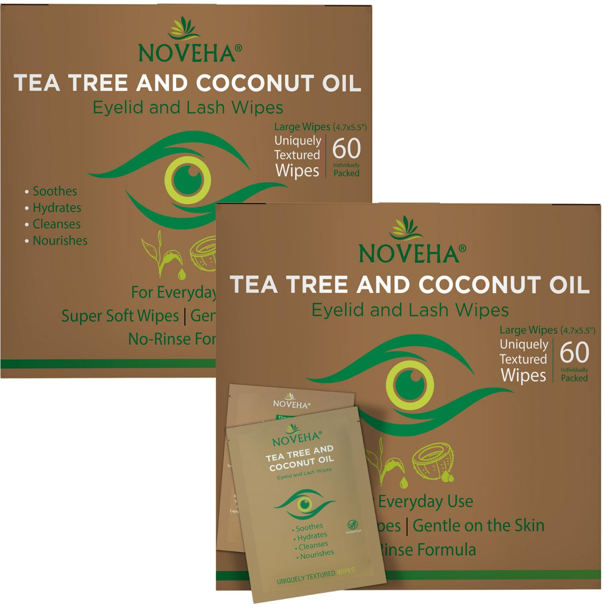 NOVEHA front packaging showing product name and count for clarity and trust