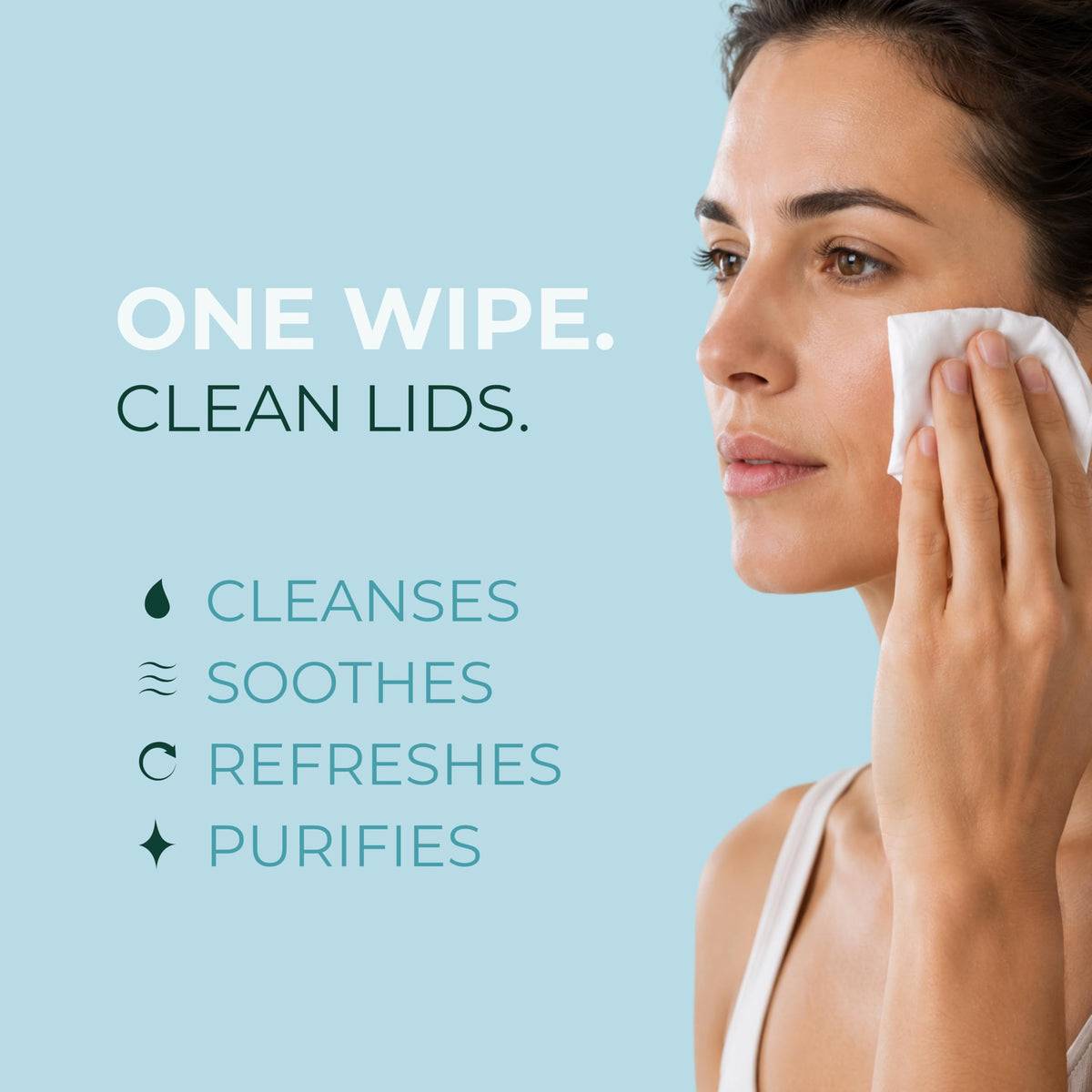 NOVEHA wipe fabric texture close-up showing gentle softness