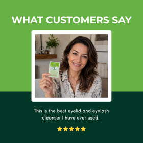 NOVEHA wipe removing eyeliner demonstrating gentle makeup removal