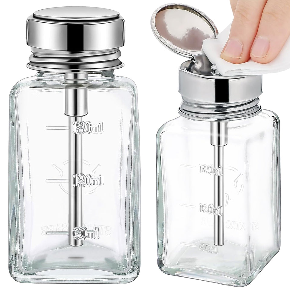 Noverlife clear glass front packaging showing sleek refillable design and tidy storage